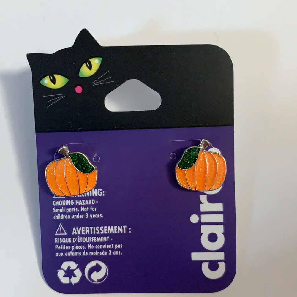 🌸CLAIRES pumpkin New earrings.